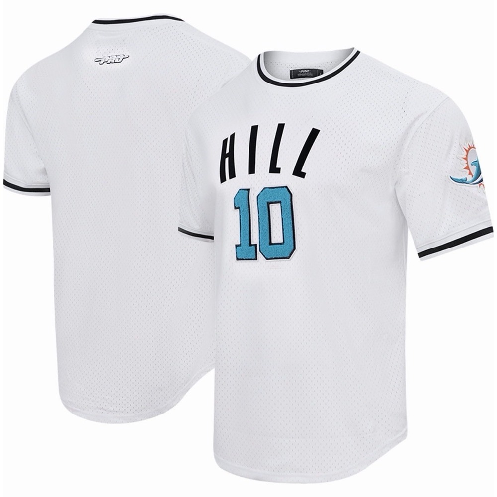 Miami Dolphins Tyreek Hill Pro Standard Men's 2XL White Mesh Player Jersey NWT